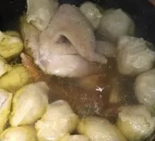 Chicken and Wheat Gluten Stew