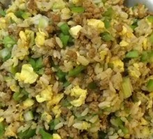 Green Pepper and Egg Fried Rice