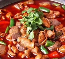 Fatty Intestine and Blood Curd Rice