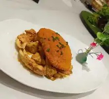 Salted Egg Yolk Baked Snow Crab