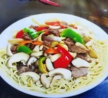 Mushroom Beef Noodles