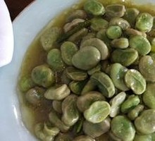 Scallion Fried Broad Beans