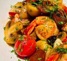 French Garlic Mushroom Shrimp