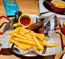 Double Sausage with French Fries