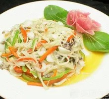 Shredded Pork with Enoki Mushroom Rice Bowl
