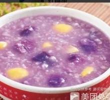 Purple Sweet Potato Corn Porridge