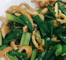 Lamb and Lamb Stomach Stir-fried with Garlic