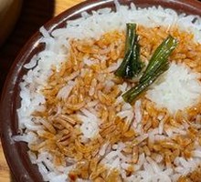 Soy Sauce Rice in Small Bowl