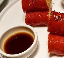 Crispy Shrimp Roll with Red Rice