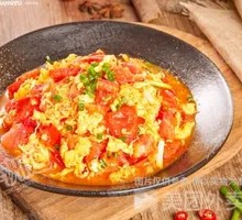 Tomato and Egg Bucket Rice