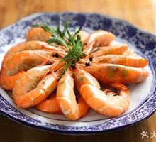 Boiled Shrimp in Salt Water
