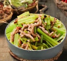 Water Celery with Shredded Pork