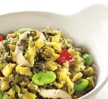 Pickled Mustard Greens with Soybeans and Pork Strips