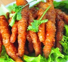 Braised Chicken Feet with Tiger Skin