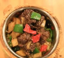 Fried Tofu Skin Braised Pork Rib Bucket Rice