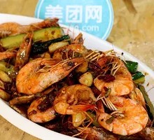 Braised Prawn in Brown Sauce