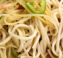 青椒土豆丝盖浇面