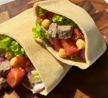 Beef Cubes Pocket Bread