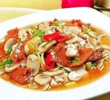 Mushroom and Pork Slices