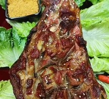 Hanging Oven Roasted Lamb Leg