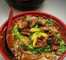 Spicy Pork Intestine Rice Noodle Soup