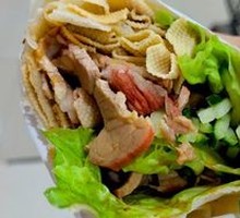 Braised Pork, Fried Dough and Tofu Skin Roll