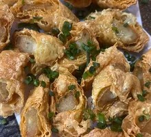 Fried Tofu Skin Wrapped with Yellow Croaker