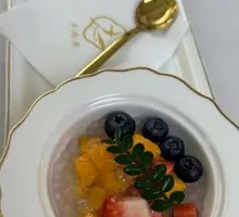 Strawberry Blueberry Sago Bird's Nest