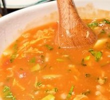 Tomato Dumpling Soup