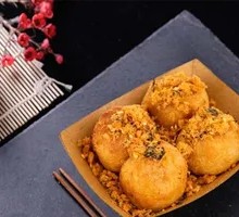 Octopus Takoyaki with Sesame and Seaweed