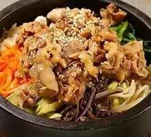 Spicy Kimchi Pork Stone Pot Rice Bowl