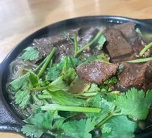 Beef and Duck Blood Noodle Soup