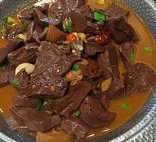 Iron Pot Braised Pig's Blood