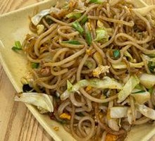 Meat and Egg Fried Noodles