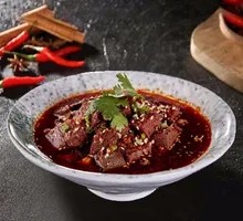 Braised Duck Blood with Spiced Sauce