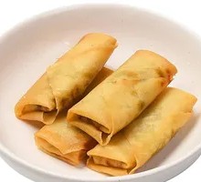 Leek and Vermicelli Spring Rolls