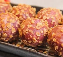 Oatmeal Purple Sweet Potato Balls