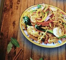 Beef Ham Egg Fried Noodles