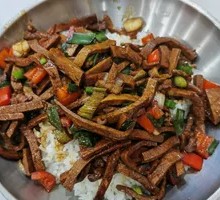 Fragrant Tofu and Pork Rice Bowl