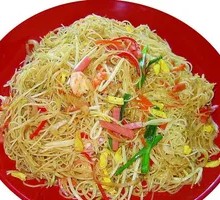 Ham and Egg Fried Rice Noodles