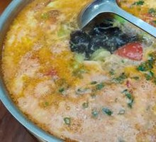 Tomato Egg Meatball Soup