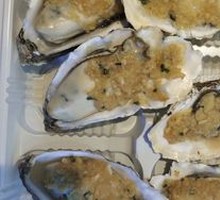 Grilled Garlic Oysters