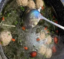 Kelp Sprout Handmade Meatball Soup