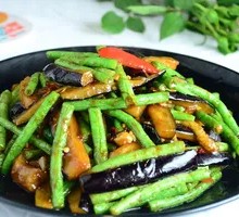 Eggplant and Green Bean Stir-fry