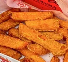 Glazed Sweet Potato with Ganme Powder