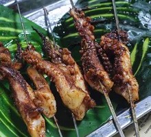 Squid Tentacle Skewers
