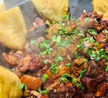 Stewed Pork Belly and Spare Ribs in Hanging Pot