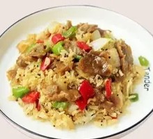 Chopped Chili Beef Fried Rice