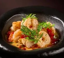 Spanish Garlic Olive Shrimp