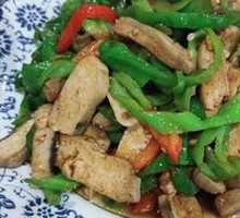 Stir-fried Tofu with Green Pepper